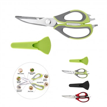 Multi Functional Kitchen Shears Fridge Scissors With Sleeve