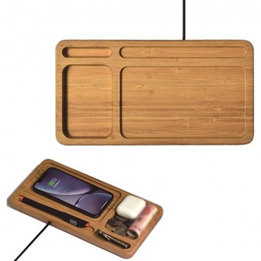 Bamboo Tray Wireless Charger