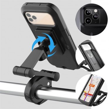 Motorcycle Bike Phone Mount Waterproof Mobile Box Case