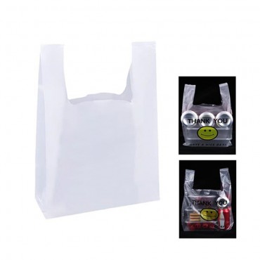 Plastic Transparent T-Shirt Shopping Bag