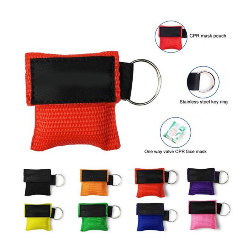 Portable Disposable PVC CPR Face Shield Emergency KitLife Ke