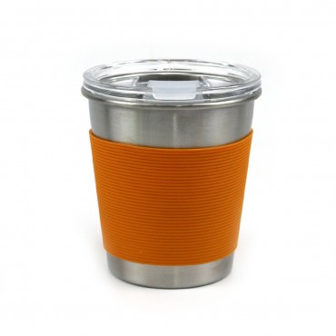 Anti-Hot Stainless Mug W/ Sliding Lid
