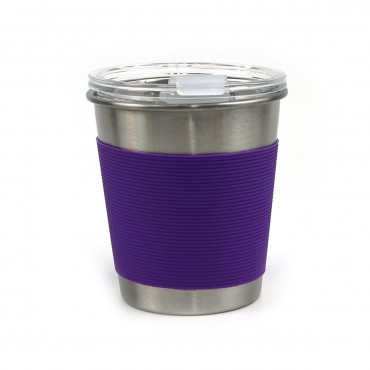 Anti-Hot Stainless Mug W/ Sliding Lid