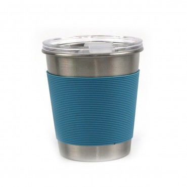 Anti-Hot Stainless Mug W/ Sliding Lid