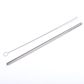16 oz.  Stainless Steel Tumbler with Straw