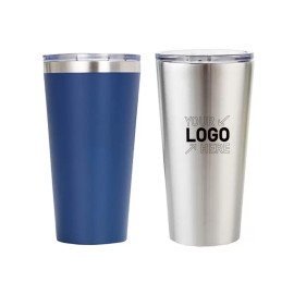 16 oz.  Stainless Steel Tumbler with Straw