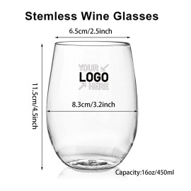 16 oz. Stemless Wine Glass