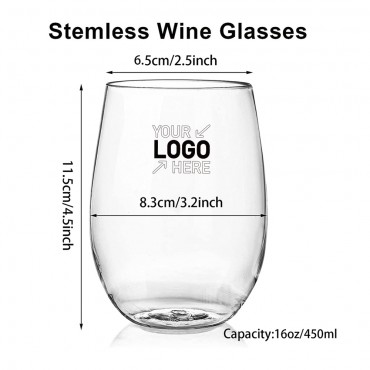 16 oz. Stemless Wine Glass