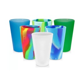 Silicone 16 oz Pint Glass