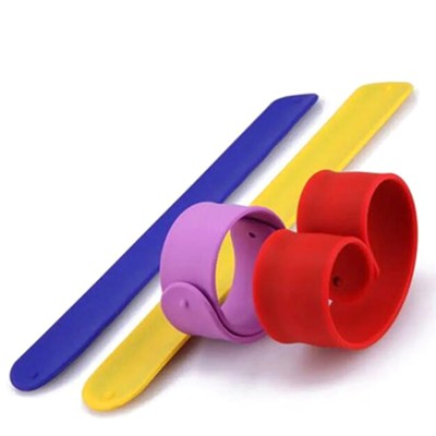 Silicone slap bracelet