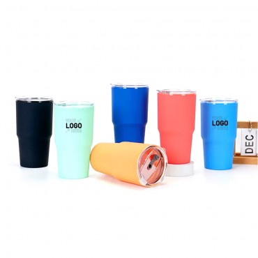 30oz Plastic Double Wall Travel Mug