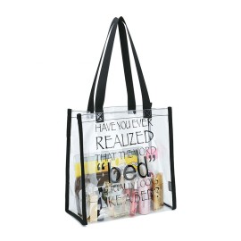 Clear PVC Stadium Tote Bag