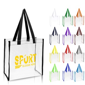 Clear PVC Stadium Tote Bag