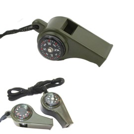 Compass Thermometer Referee Plastic Whistle