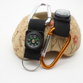 5 Cm Carabiner with Compass