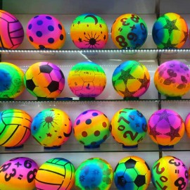 9 Inch Inflatable Rainbow Beach Ball