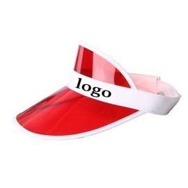 Black UV Protection Cap Sunhat Clear Hat for Sports Beach Golf Tennis