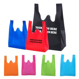 Non Woven Grocery And Retail T-shirt Shopping Bag