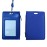 Lanyard PU Leather Card Holder With Zippered Pocket