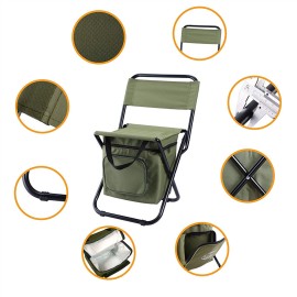 Foldable Cooler Backpack Chair