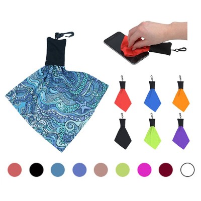 Keychain Glasses Cleaning Cloth