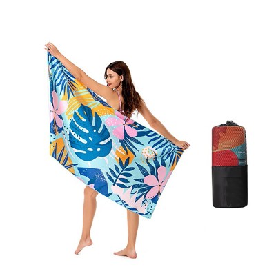 Sublimated Plush Microfiber Beach Towel