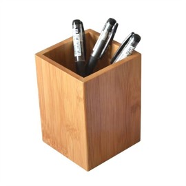 Bamboo Desktop Pen Holder