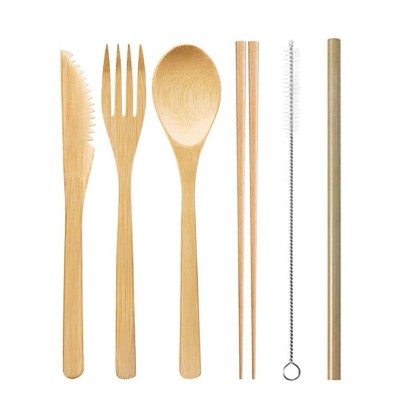 Eco-Friendly Bamboo Utensils Cutlery Set