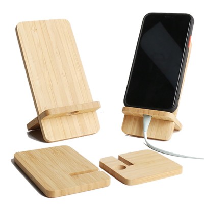 Bamboo Wireless Charger Phone Stand
