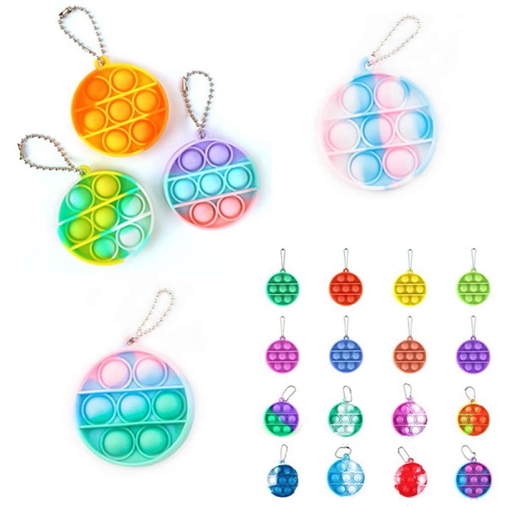 Custom Push Popping Bubble Keychain