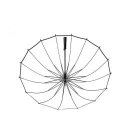 16 Bone Transparent Long-Handle Straight Umbrella