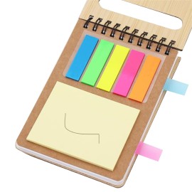 Eco-Friendly Pocket Notebook W/ Sticky Flags