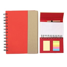 Magnetic Notebook W/ Sticky Notes & Flags
