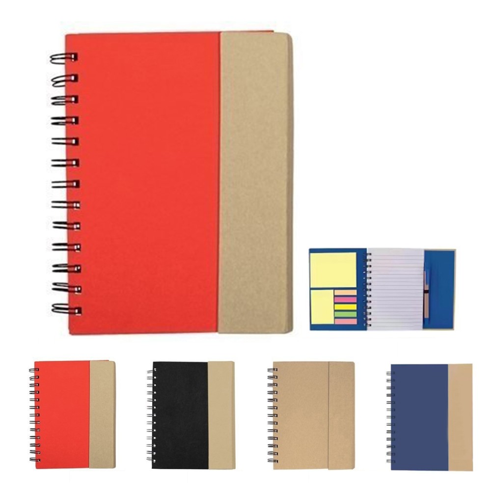Magnetic Notebook W/ Sticky Notes & Flags