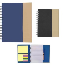 Magnetic Notebook W/ Sticky Notes & Flags
