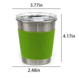 Anti-Hot Stainless Mug W/ Sliding Lid