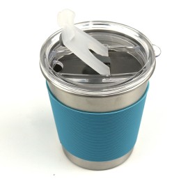 Anti-Hot Stainless Mug W/ Sliding Lid