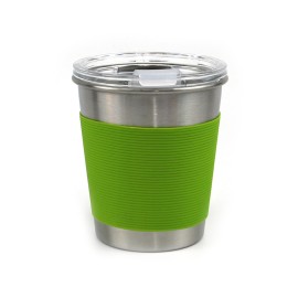 Anti-Hot Stainless Mug W/ Sliding Lid