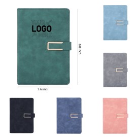A5 sheepskin business buckle notebook