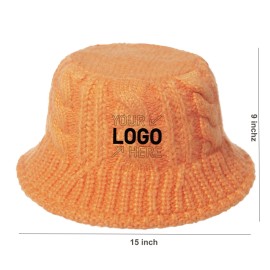 Autumn and winter retro knitted hat twist wool fisherman hat
