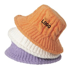 Autumn and winter retro knitted hat twist wool fisherman hat