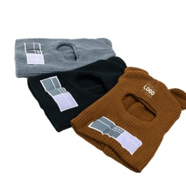 Bear ears knitted beanie