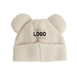 Bear ear ear protection knitted hat