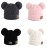 Bear ear ear protection knitted hat