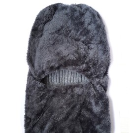 Winter warm all-in-one knitted hat