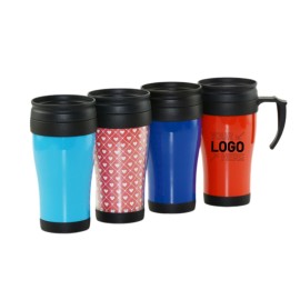 Double layer plastic car cup