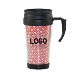 Double layer plastic car cup