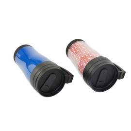Double layer plastic car cup