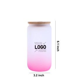 Gradient color sublimation glass