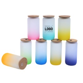 Gradient color sublimation glass